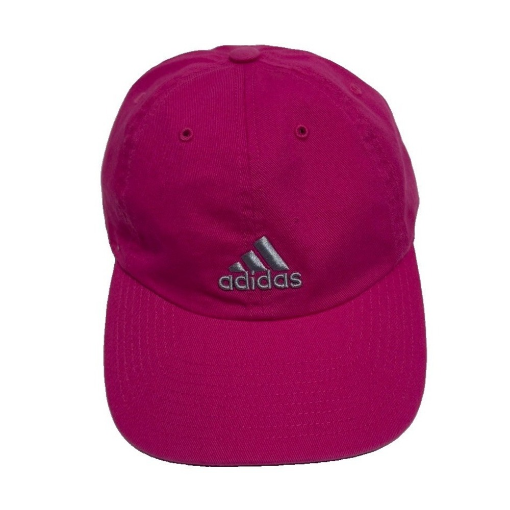 Adidas ClimaLite‎ Women's Baseball Cap/Hat - Hot Pink with White Logo - GUC